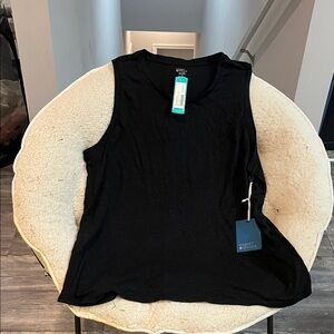 Market & Spruce Crew Sleeveless Women’s Black Knit Tank - XXL